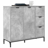 Vidaxl dressoir beton grijs 89,5 x 33 x 82 cm bewerkt hout