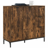 Vidaxl dressoir gerookt eiken 89,5 x 33 x 82 cm bewerkt hout