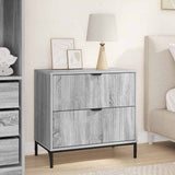 Vidaxl nachtkastje grijs sonoma 63.5 x 36 x 61 cm bewerkt hout