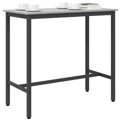 Vidaxl tafel grijs sonoma 100 x 50 x 90,5 cm engineered hout en staal