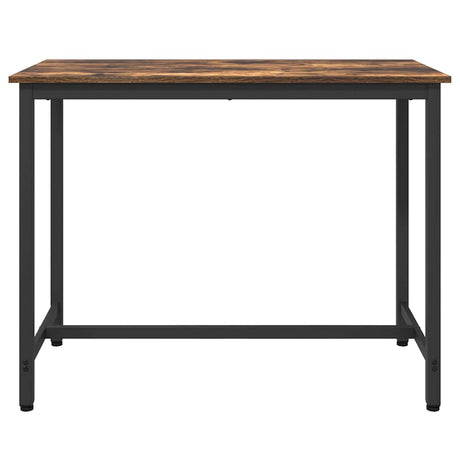 Vidaxl tafel gerookt eiken 100 x 50 x 76,5 cm engineered hout en staal