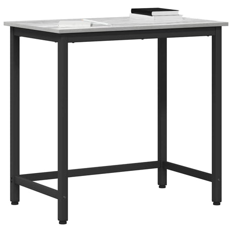 Vidaxl tafel grijs sonoma 100 x 50 x 76,5 cm engineered hout en staal