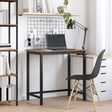 Vidaxl tafel oudhout 100 x 50 x 76,5 cm engineered hout en staal