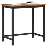Vidaxl tafel oudhout 100 x 50 x 76,5 cm engineered hout en staal