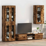Vidaxl houten kast gerookt eiken bewerkt hout