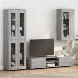 Vidaxl houten kast grijs sonoma bewerkt hout