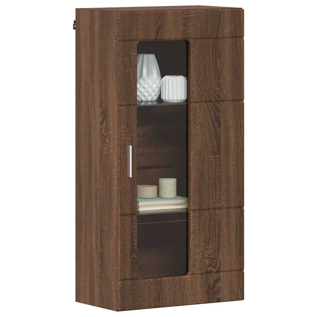 Vidaxl houten kast bruin eiken bewerkt hout