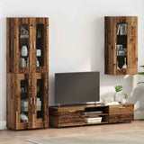 Vidaxl houten kast oudhout bewerkt hout