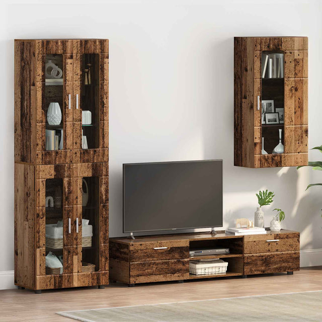 Vidaxl houten kast oudhout bewerkt hout
