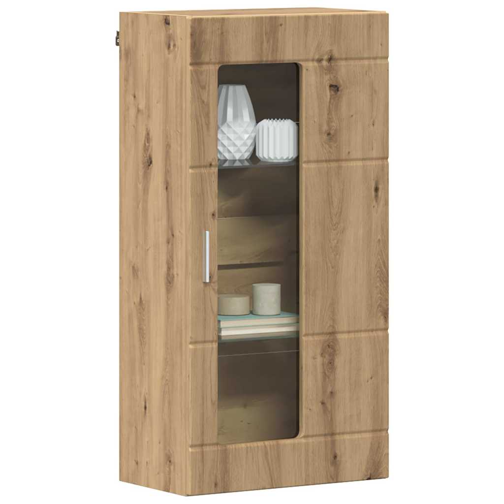 Vidaxl houten kast artisan eiken bewerkt hout