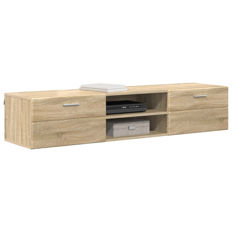 Vidaxl houten kast 150 x 39 x 30 cm sonoma eiken bewerkt hout