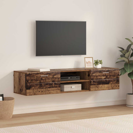 Vidaxl houten kast 150 x 39 x 30 cm oudhout bewerkt hout
