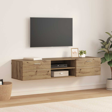 Vidaxl houten kast 150 x 39 x 30 cm artisan eiken bewerkt hout