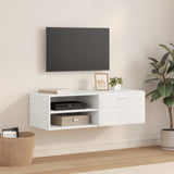 Vidaxl houten kast 100,5 x 39 x 30 cm wit bewerkt hout