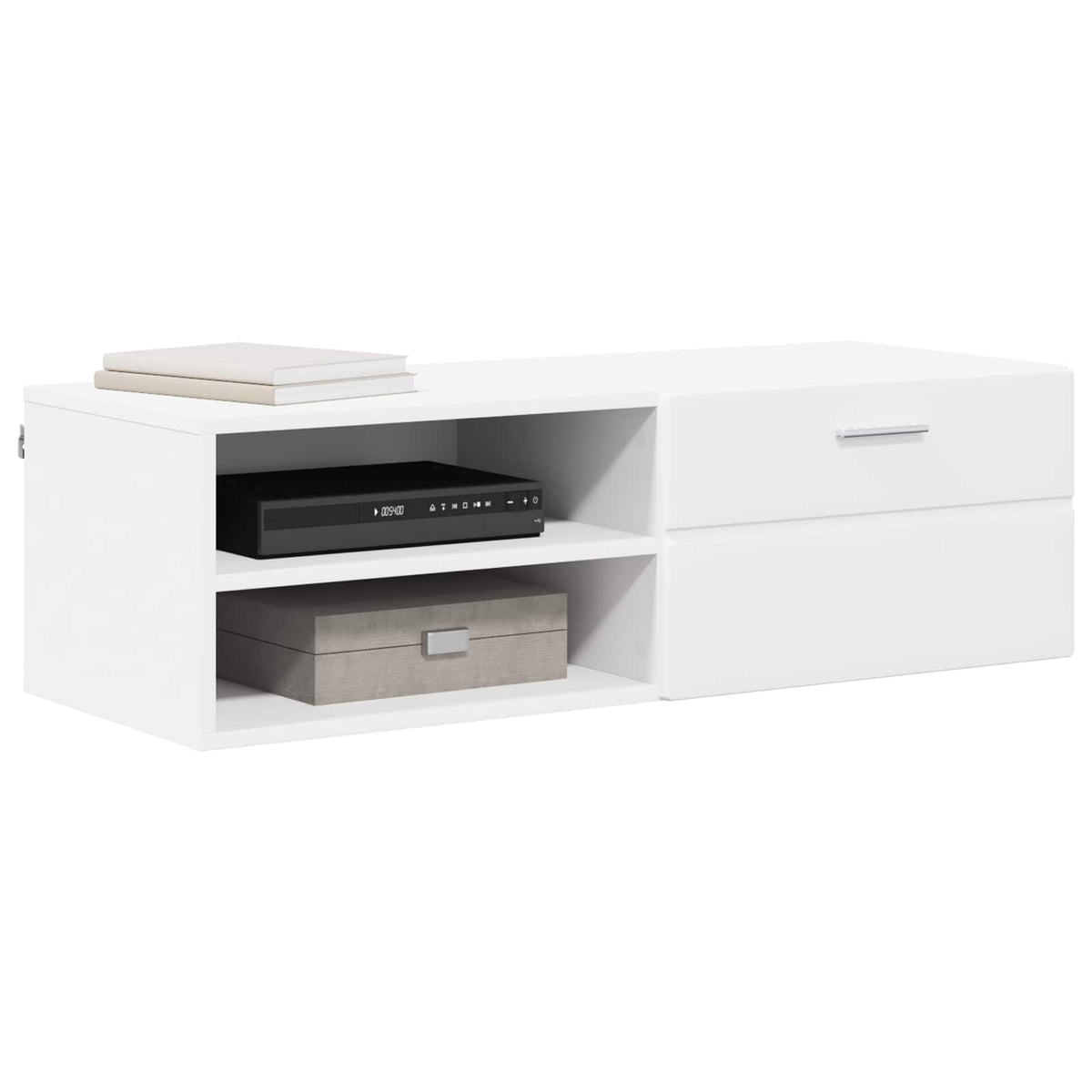 Vidaxl houten kast 100,5 x 39 x 30 cm wit bewerkt hout