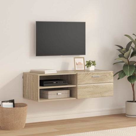 Vidaxl houten kast 100,5 x 39 x 30 cm sonoma eiken bewerkt hout