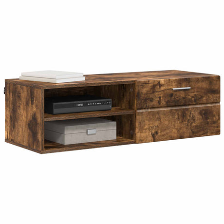 Vidaxl houten kast 100,5 x 39 x 30 cm gerookt eiken bewerkt hout