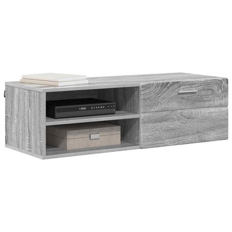 Vidaxl houten kast 100,5 x 39 x 30 cm grijs sonoma bewerkt hout