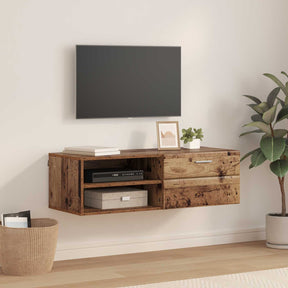 Vidaxl houten kast 100,5 x 39 x 30 cm oudhout bewerkt hout