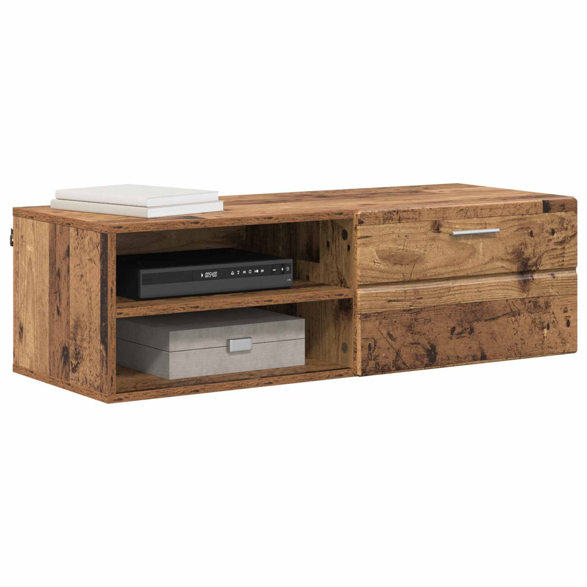 Vidaxl houten kast 100,5 x 39 x 30 cm oudhout bewerkt hout