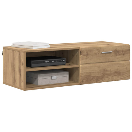 Vidaxl houten kast 100,5 x 39 x 30 cm artisan eiken bewerkt hout