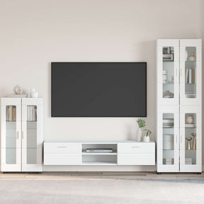 Vidaxl dressoir florin 55,5 x 29 x 100 cm hoogglans wit bewerkt hout