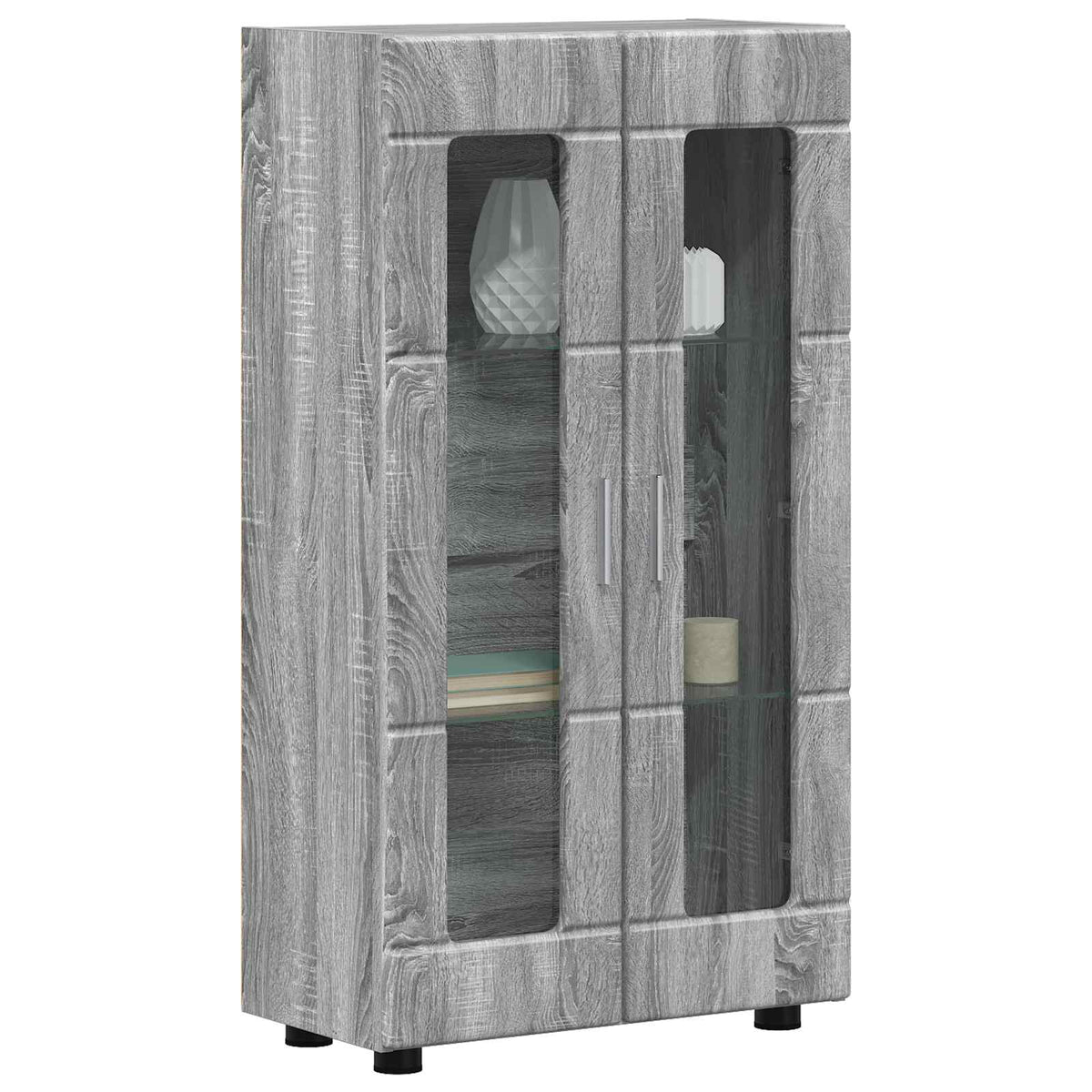 Vidaxl dressoir florin 55,5 x 29 x 100 cm grijs sonoma bewerkt hout