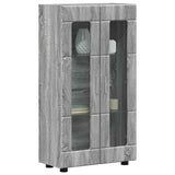 Vidaxl dressoir florin 55,5 x 29 x 100 cm grijs sonoma bewerkt hout