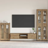 Vidaxl dressoir florin 55,5 x 29 x 100 cm artisan eiken bewerkt hout