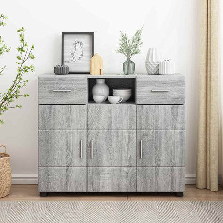 Vidaxl houten kast grijs sonoma bewerkt hout