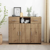 Vidaxl houten kast artisan eiken bewerkt hout