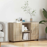 Vidaxl dressoir florin 88,5 x 30,5 x 55,5 cm sonoma eiken bewerkt hout