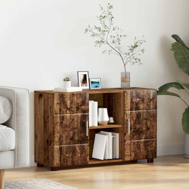 Vidaxl dressoir florin 88,5 x 30,5 x 55,5 cm oudhout bewerkt hout
