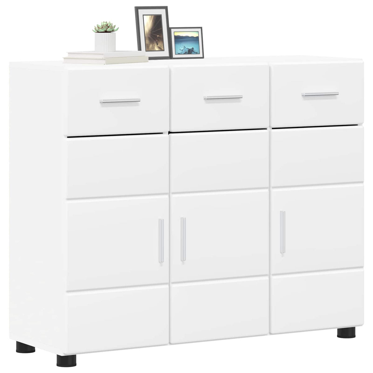 Vidaxl dressoir florin 88,5 x 30,5 x 73 cm wit bewerkt hout