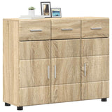 Vidaxl dressoir florin 88,5 x 30,5 x 73 cm sonoma eiken bewerkt hout