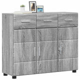 Vidaxl dressoir florin 88,5 x 30,5 x 73 cm grijs sonoma bewerkt hout