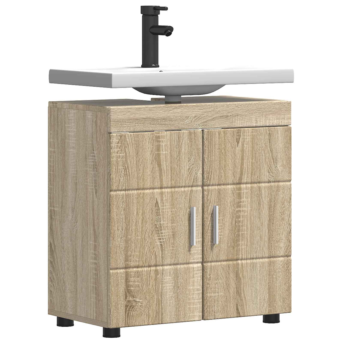 Vidaxl badkamerkastenset tulum sonoma eiken 60 x 34 x 63 cm