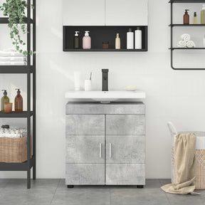 Vidaxl badkamerkastenset tulum beton grijs 60 x 34 x 63 cm