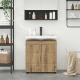 Vidaxl badkamerkastenset tulum artisan eiken 60 x 34 x 63 cm