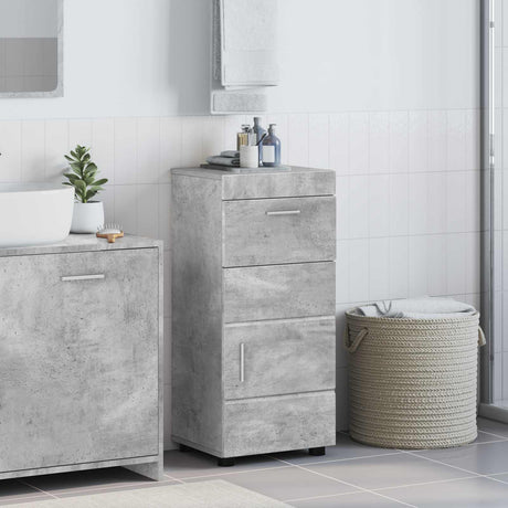 Vidaxl badkamerkastenset tulum beton grijs 37 x 31,5 x 82 cm