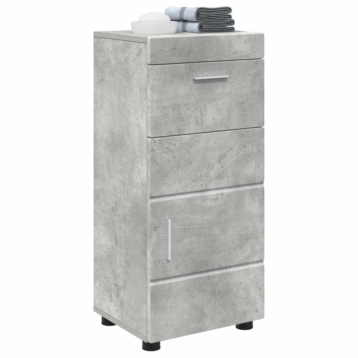 Vidaxl badkamerkastenset tulum beton grijs 37 x 31,5 x 82 cm