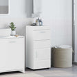 Vidaxl badkamerkastenset tulum hoogglans wit 37 x 31,5 x 82 cm