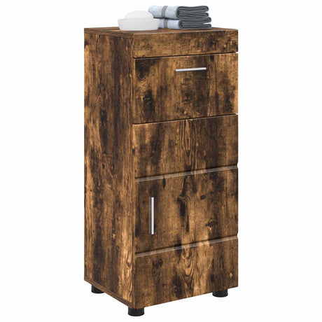 Vidaxl badkamerkastenset tulum gerookt eiken 37 x 31,5 x 82 cm