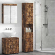 Vidaxl badkamerkastenset tulum gerookt eiken 37 x 31,5 x 203 cm