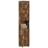 Vidaxl badkamerkastenset tulum gerookt eiken 37 x 31,5 x 203 cm