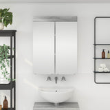 Vidaxl badkamer spiegelkast tulum grijs sonoma 60 x 16,5 x 78 cm