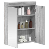 Vidaxl badkamer spiegelkast tulum grijs sonoma 60 x 16,5 x 78 cm