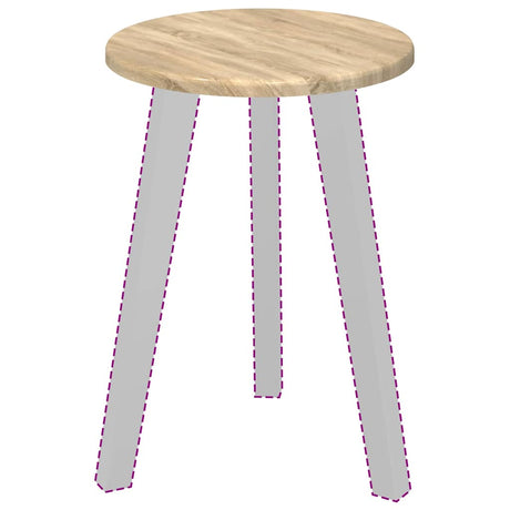 Vidaxl tafelblad ø 30 x 1,5 cm rond bewerkt hout sonoma eiken
