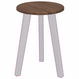 Vidaxl tafelblad ø 30 x 1,5 cm rond bewerkt hout bruin eiken