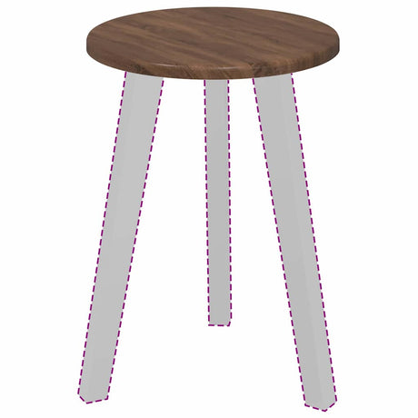 Vidaxl tafelblad ø 30 x 1,5 cm rond bewerkt hout bruin eiken